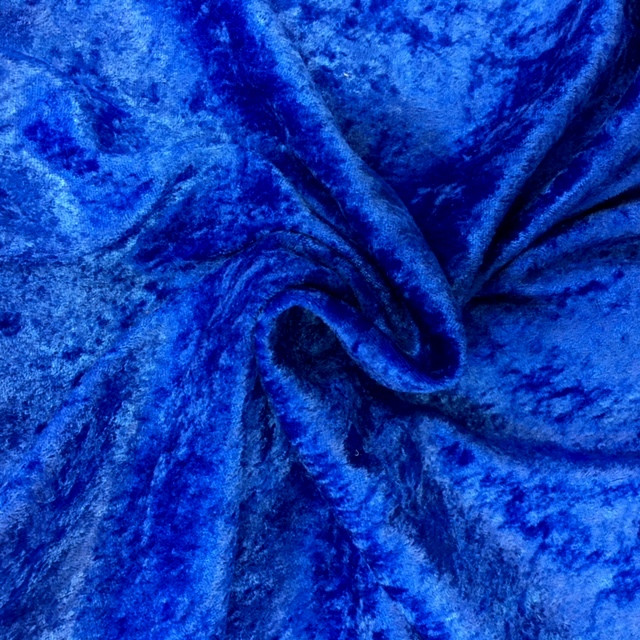 Crushed Velvet Royal Blue